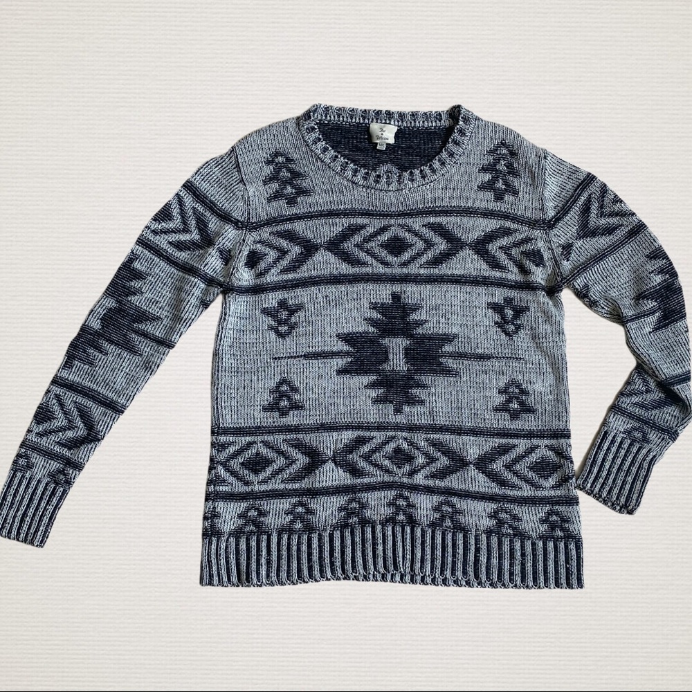 Hot & Delicious Gray Black Sweater Women's